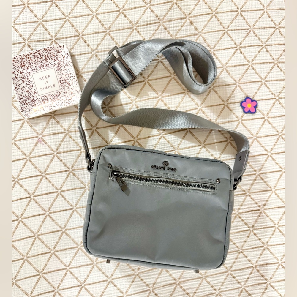 Celine Dion— Presto Nylon Crossbody Bag Gray 💫